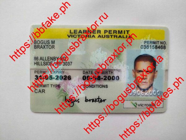 Victoria Australia Learner Permit(VIC-Y-LEARNER)