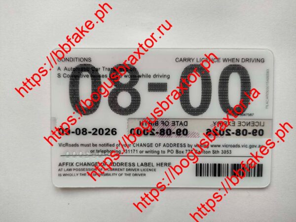 Victoria Australia Probationary Driver Licence(VIC-R-P) - Image 2