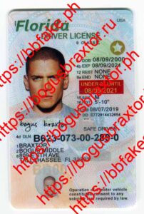 Florida(New FL U21 DRIVER V1) - Bogus Braxtor Fake ID