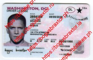 Washington DC Fake ID - Bogus Braxtor Fake ID